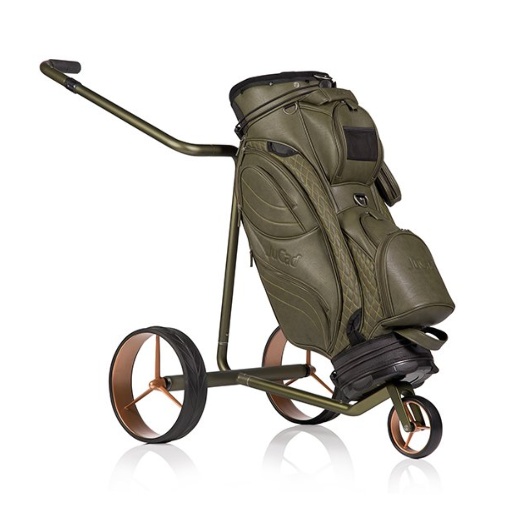 Wózek golfowy elektryczny JuCad Carbon Travel Verde 2.0 Rosé + bezpłatna torba