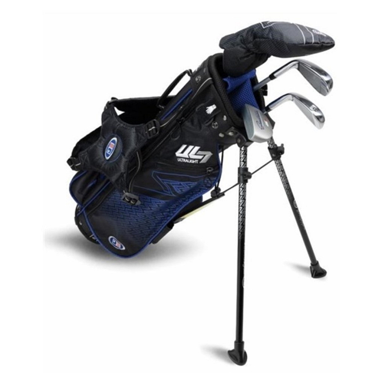 U.S. Kids Golf UL7-45 (114 cm) W25 4-Club dětský golfový set, černo/modrý