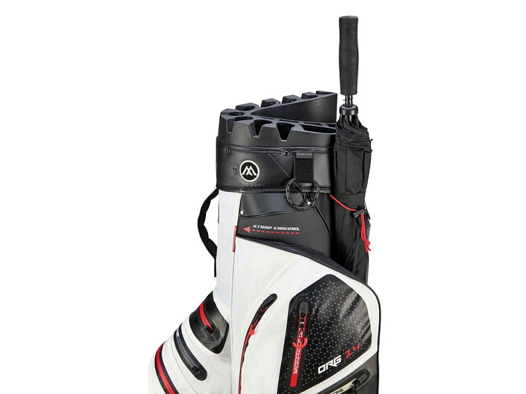 Big Max AQUA Silencio 4 nepromokavý golfový cartbag white-black-red