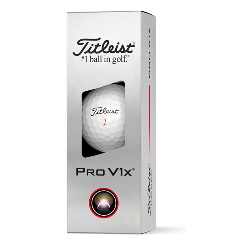 Titleist Pro V1x golfové míčky 2025 bílé 12 ks
