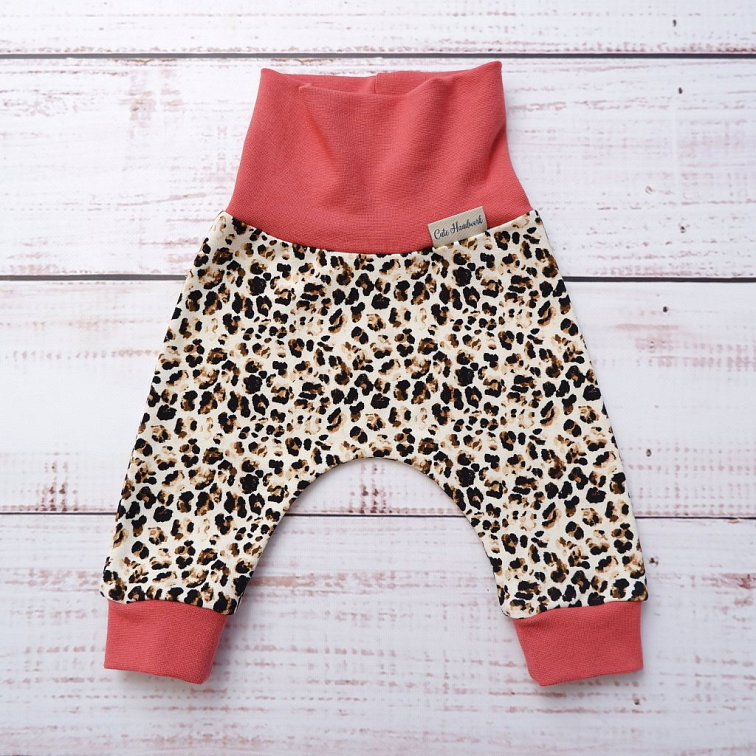 Baggy dětské Leopard, Brusinka