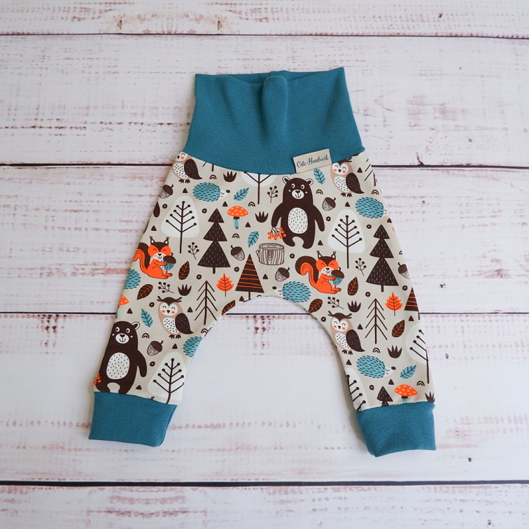 Baggy dětské Medvěd, Verde