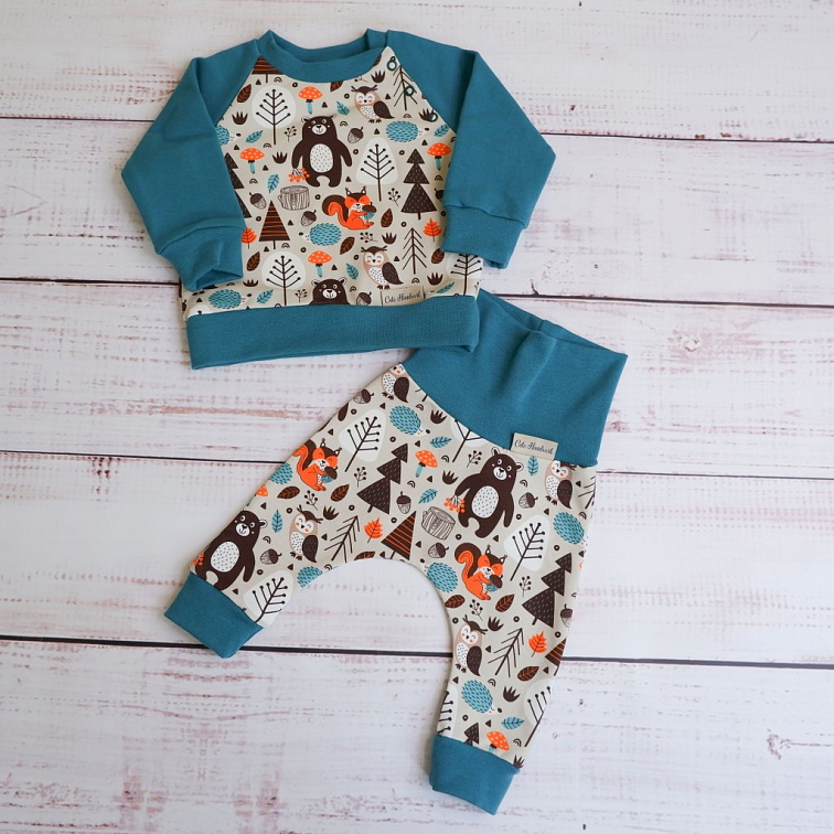 Baggy dětské Medvěd, Verde