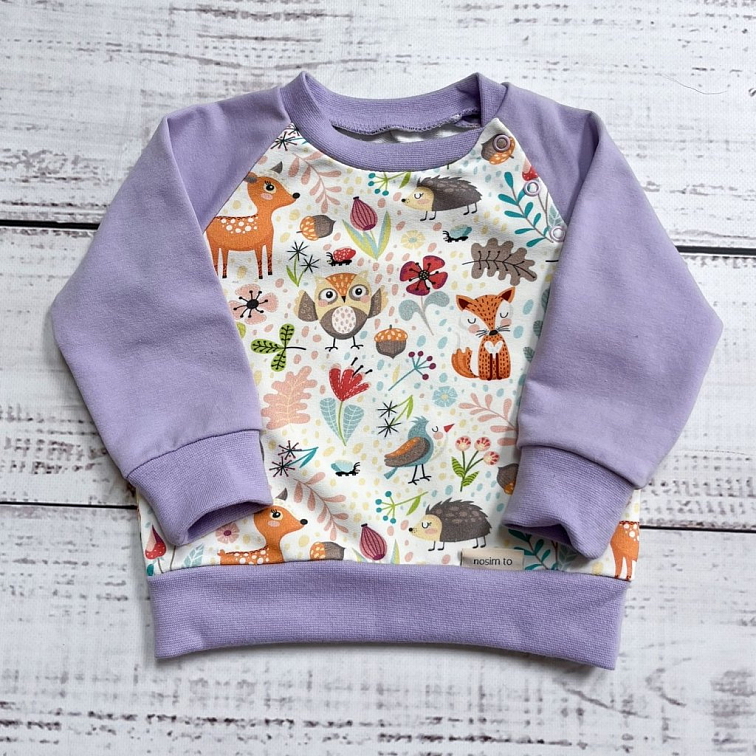 Mikinka Baby Zvířátka v lese, Fialka