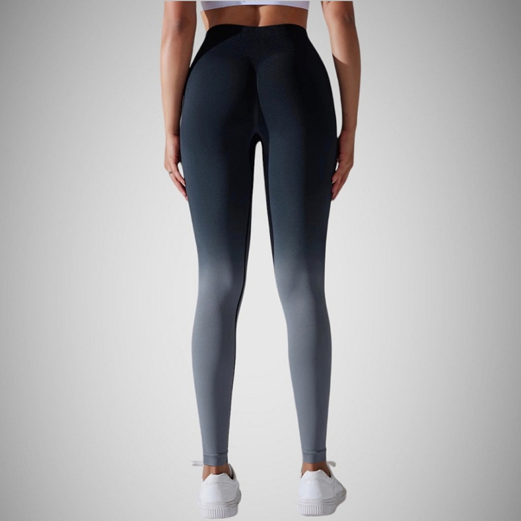 Push-up ombre legíny sivo-čierna