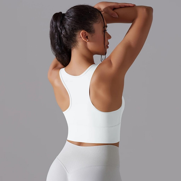 Push-up top biely