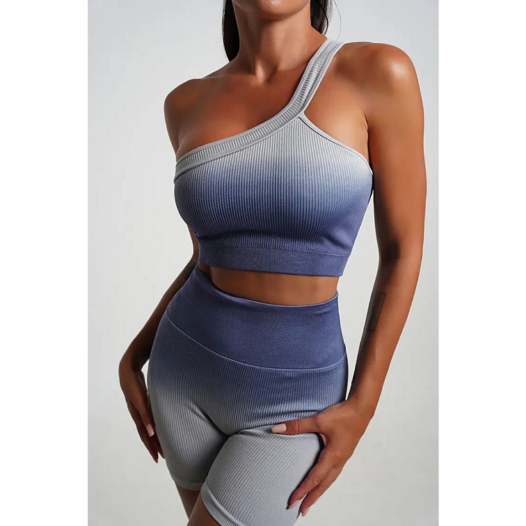 Push-up ombré modro biele kraťasy