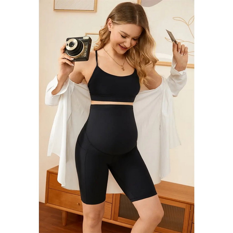 Tehotenské kraťasy čierne