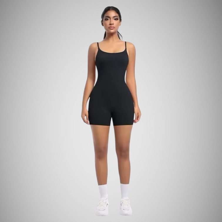 Čierny dámsky overal na ramienka Light