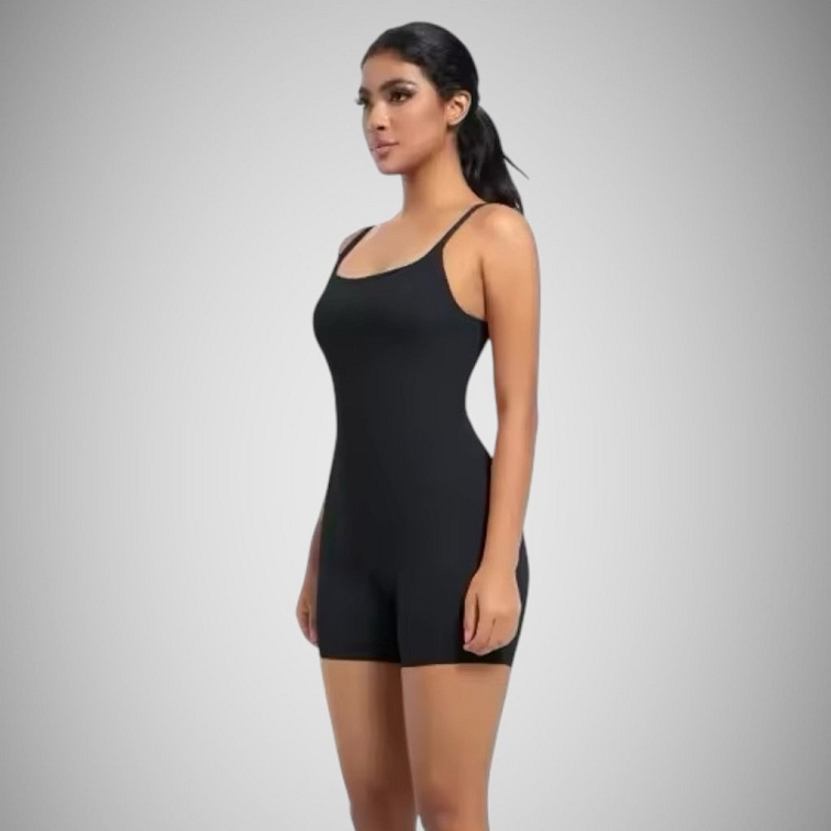 Čierny dámsky overal na ramienka Light