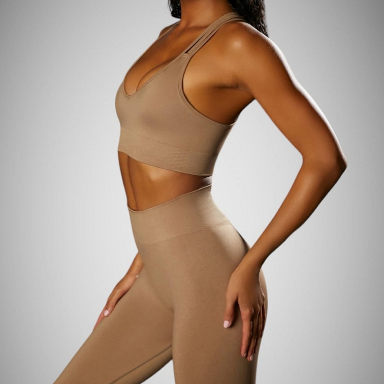 Push-up fitness set Intense hnedý