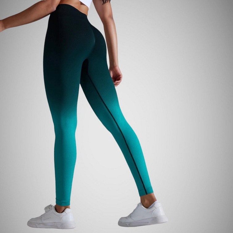 Push-up ombre legíny čierno-zelené