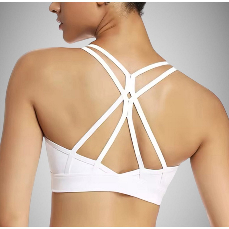 Push-up top biely Simple