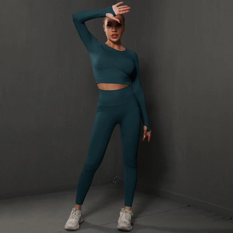 Push-up fitness set tmavo zelený