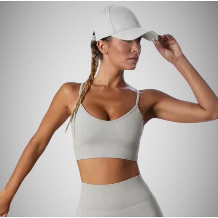 Fitness top gray Lady