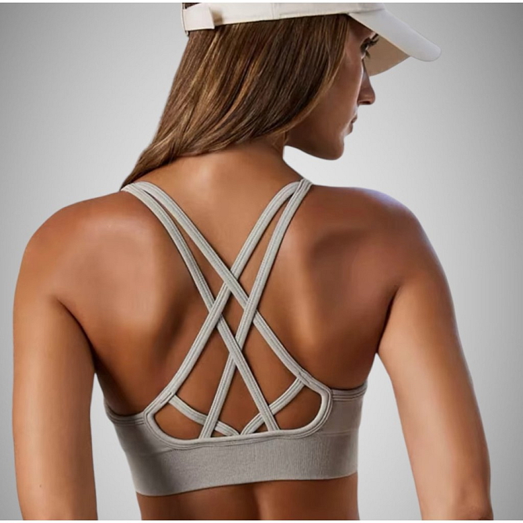 Fitness top gray Lady