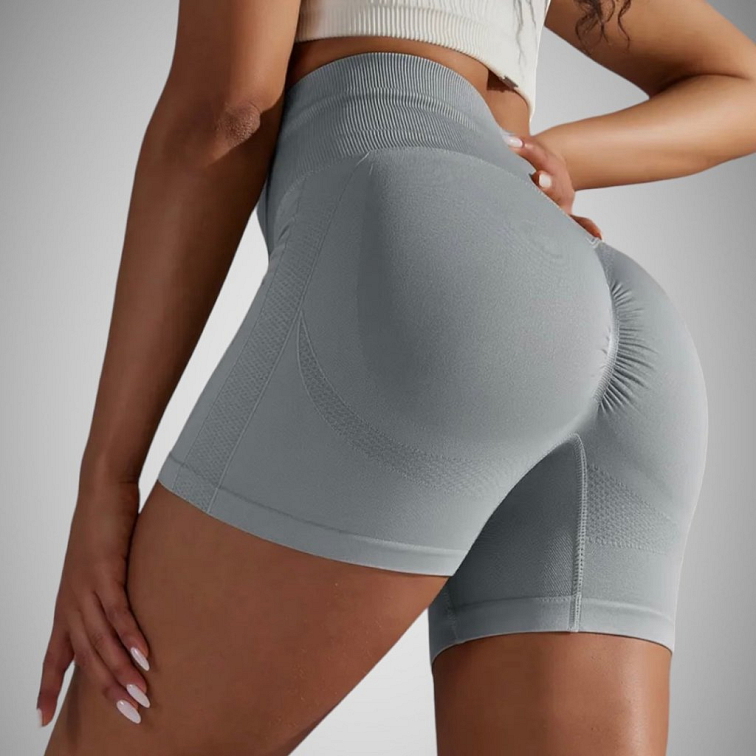 Push-up kraťasy svetlo sivé