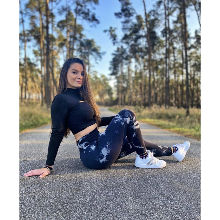 Push-up calypso black legíny