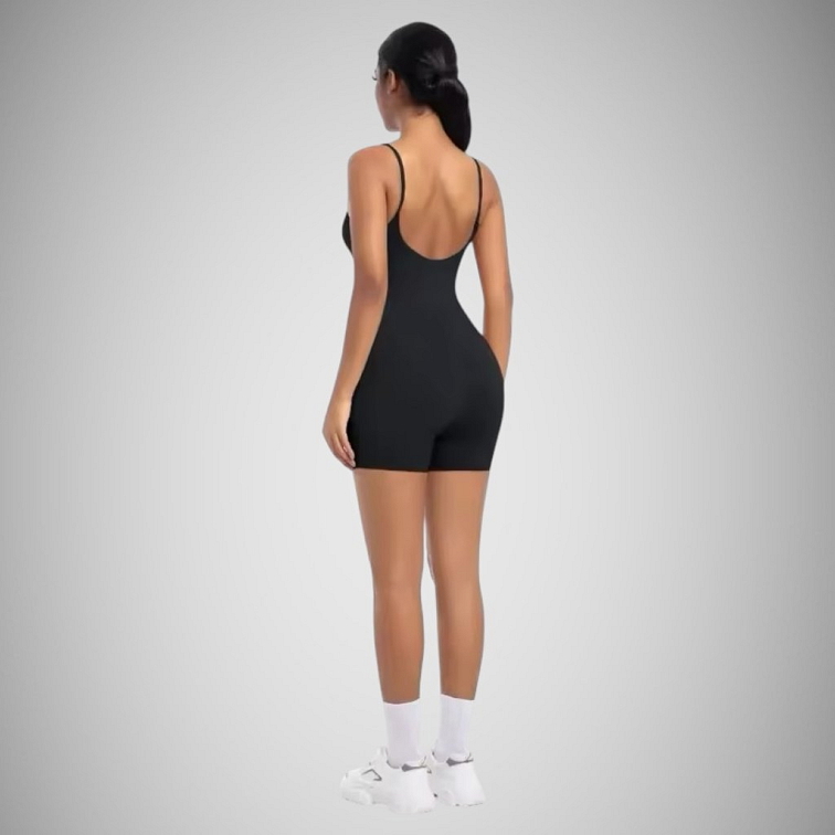 Čierny dámsky overal na ramienka Light