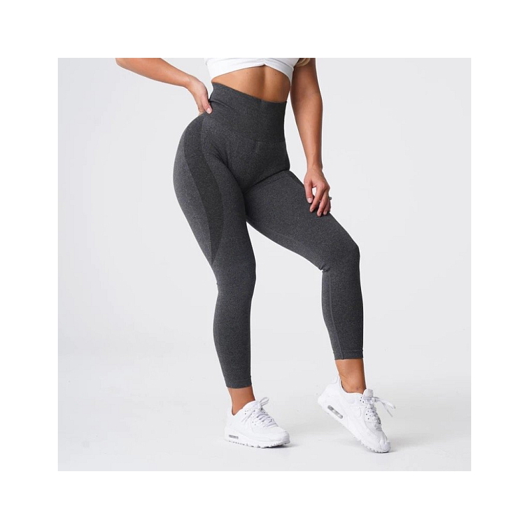 Fitness tmavo sivé legíny