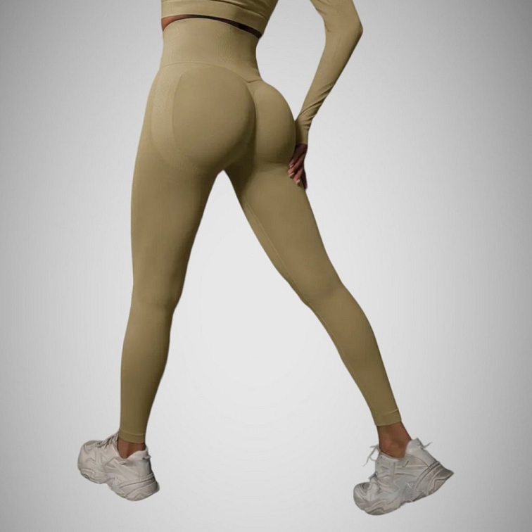 Push-up legíny khaki