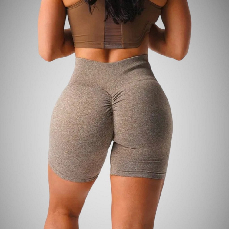 Push-up kraťasy hnedé royal