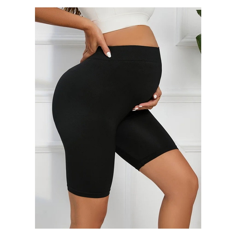 Tehotenské push-up kraťasy čierne Gym