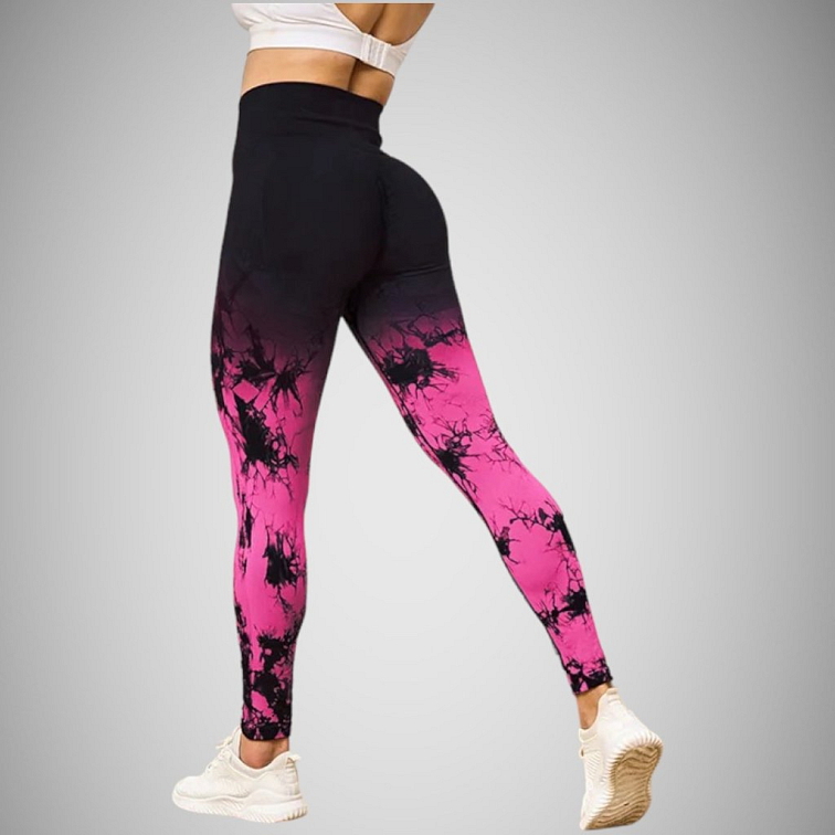 Push-up legíny energy pink marble