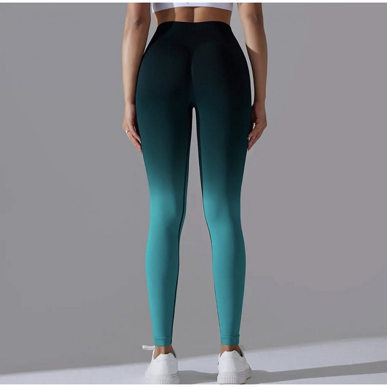 Push-up ombre legíny čierno-zelené