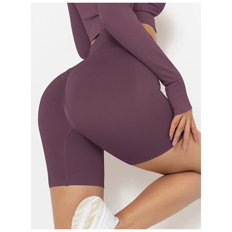 Push-up tmavo fialové kraťasy