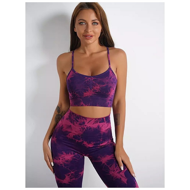 Mramorový fialovo-ružový set