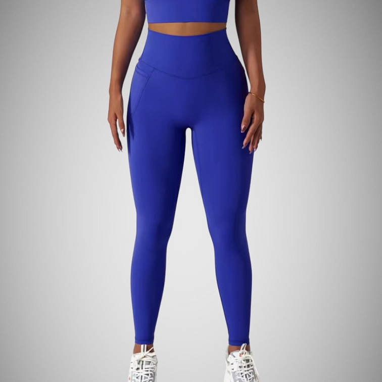 Dámske legíny s vreckom dark blue