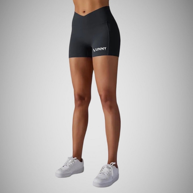 Push-up kraťasy s vreckom čierne