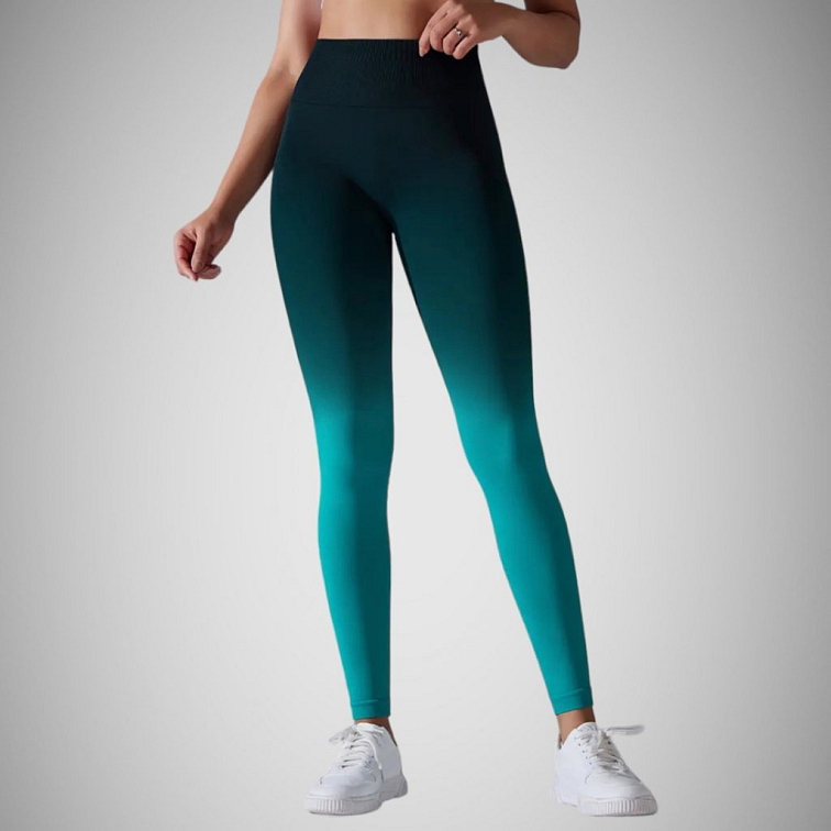 Push-up ombre legíny čierno-zelené