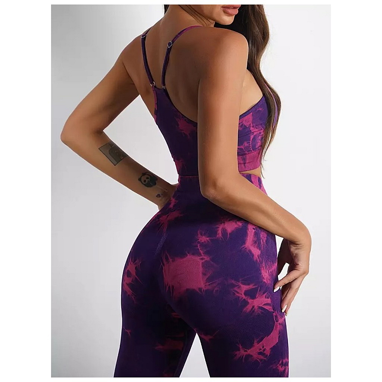 Mramorový fialovo-ružový set