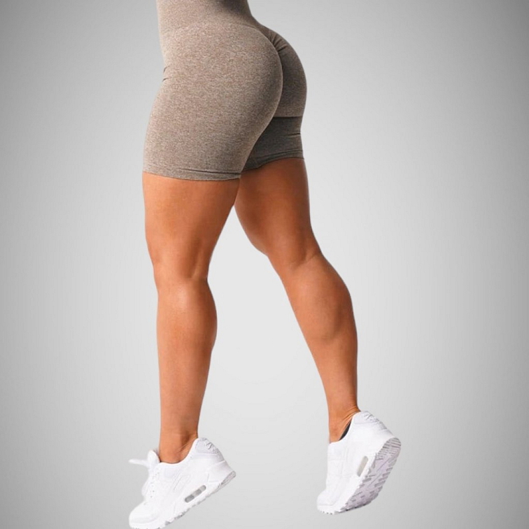 Push-up kraťasy hnedé royal