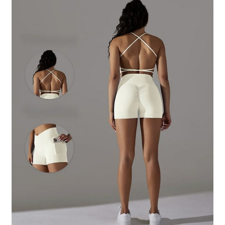 Fitness set Inspired biely