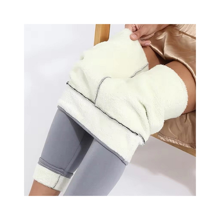 Zateplené legíny svetlo sivé