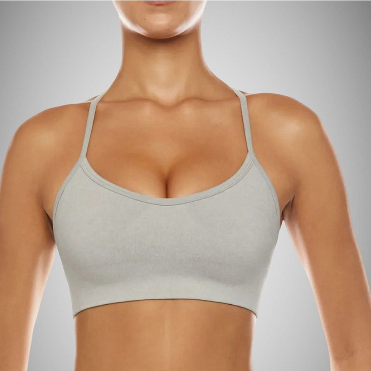 Fitness top gray Lady