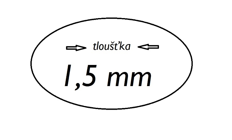 Uzavřený hliníkový profil, obdélníkový, materiál EN AW-6060 T66, přírodní hliník bez povrchové úpravy, délka 6m
