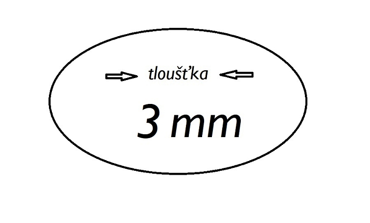 Uzavřený hliníkový profil, obdélníkový, materiál EN AW-6060 T66, přírodní hliník bez povrchové úpravy, délka 6m