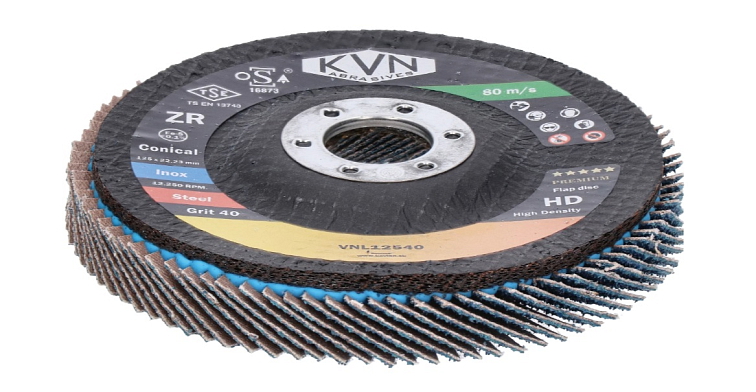 Prémiový lamelový kotouč na ocel a nerez, 125mm, zrno 40, extra hrubý PREMIUM