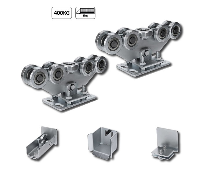 Set pro samonosný systém 80 x 80 x 5mm, bez profilu, (2x W3999F.80, 1x W37M, 1x W36/80, 1x W32/80)