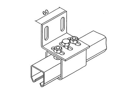 Držák boční pro profil závěsného systému Grande