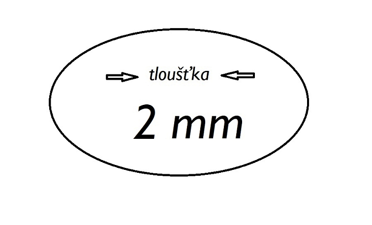 Uzavřený hliníkový profil, obdélníkový, materiál EN AW-6060 T66, přírodní hliník bez povrchové úpravy, délka 6m