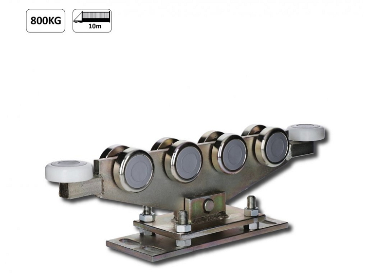 Vozík regulovatelný pro profil 80x80x5mm, polyamidová kolečka