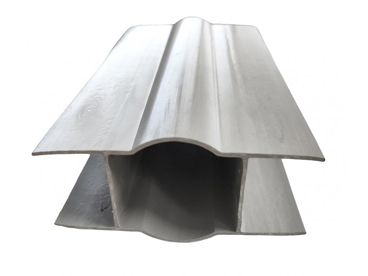 Držák pro podhrabovou desku 40/200 průběžný ,PVC, pr. 48mm, žíhaný-šedý