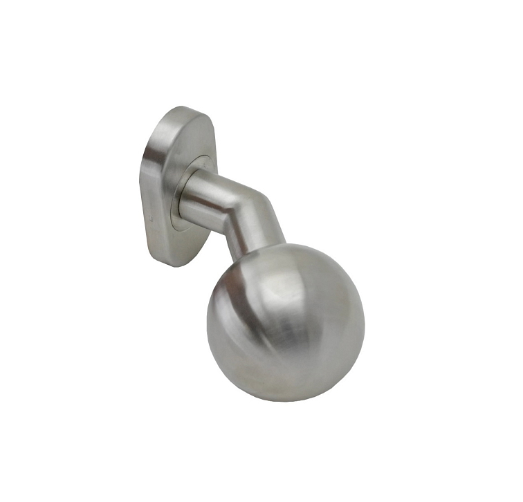 Koule ke klice s oválnou rozetou, pevná, bal.: 1 pár, broušená nerez K320 /AISI304