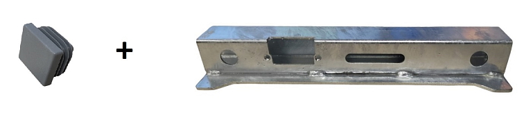 Doraz branky STANDARD, 40x40mm pro elektrický zámek