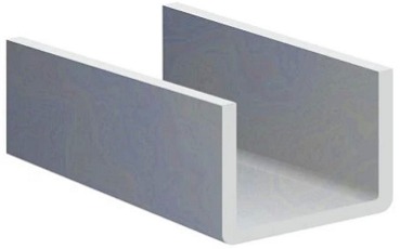U-profil 20x25x20x2mm, žárově zinkovaný, hladký, délka 6m